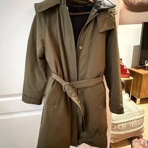 The Kooples Olive Green Belted Jacket